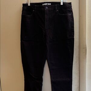 Lands' End Women’s Dark Brown/Chocolate Corduroy Straight-Leg Pants